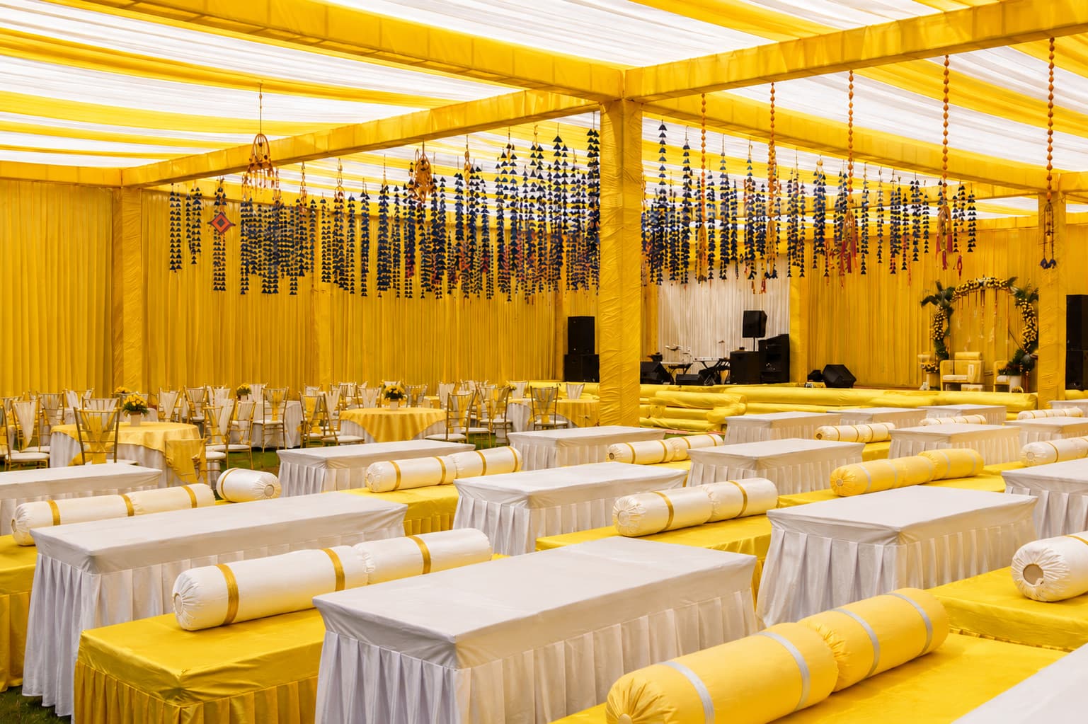 White House Lawn Banquet Setup