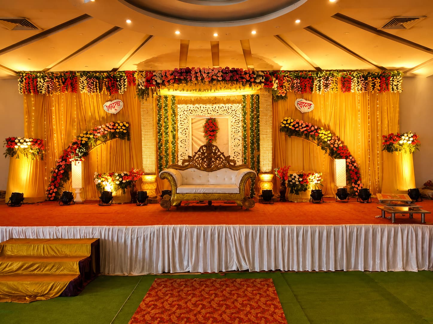 Luxurious Indian Wedding Stage Decor